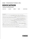 IEEE TRANSACTIONS ON EDUCATION杂志封面